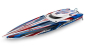 Preview: TRX103076-4-RED SPARTAN SR rot 36Zoll Rennboot mit Self-Righting Brushless
